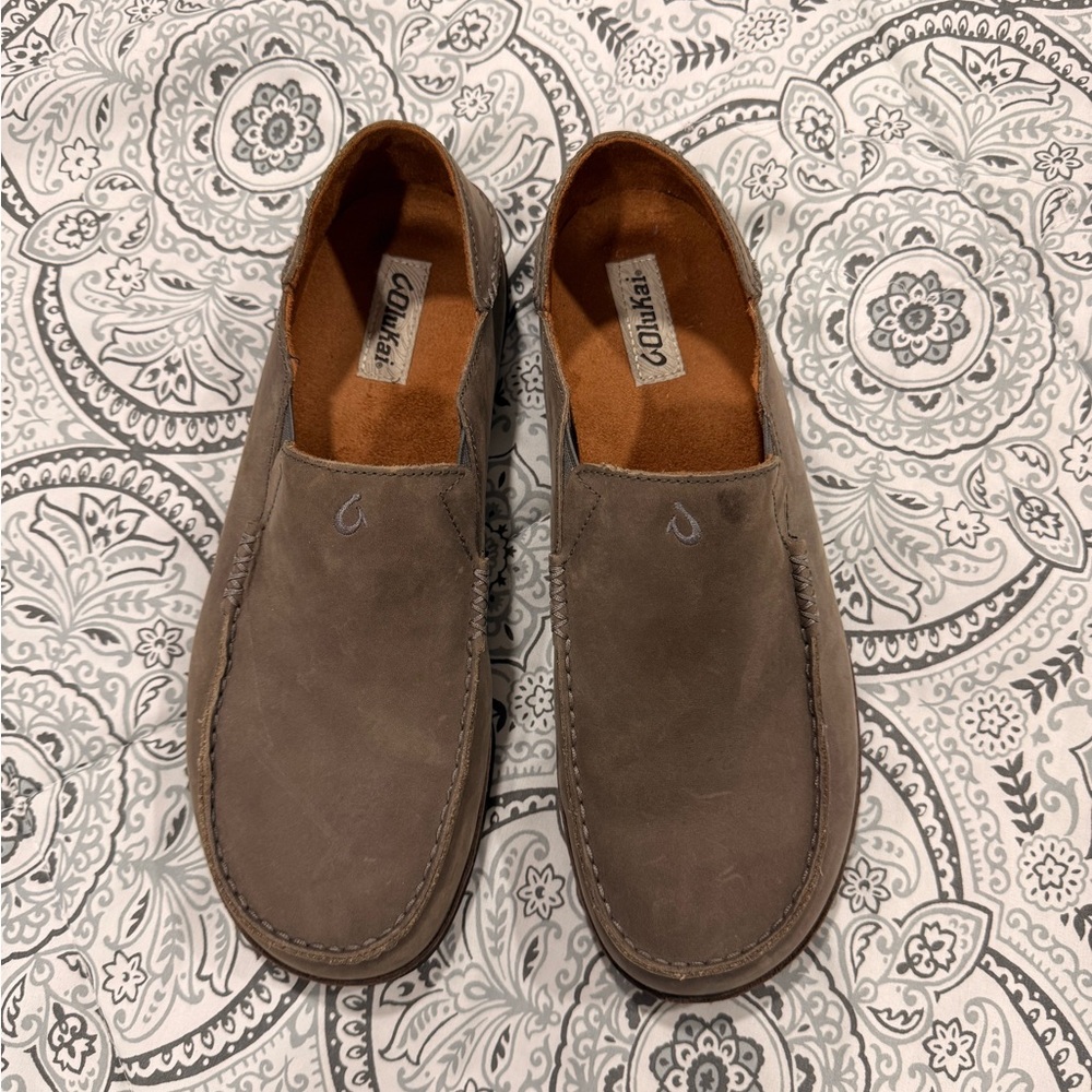 OluKai Men's Moloa loafer in Storm Grey